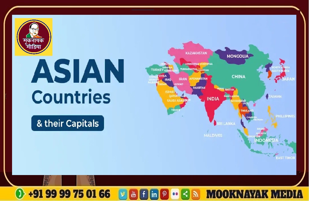 Asian Countries with their Capitals and Population